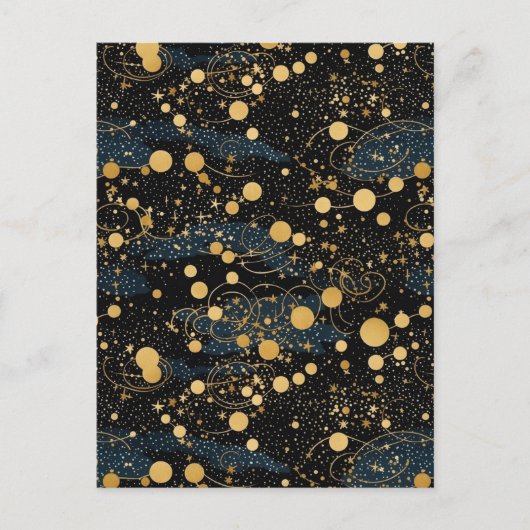 Carte Postale Chiyogami du ciel de nuit (Devant)