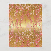 Carte Postale Chiyogami en fleurs de cerisier (Devant)