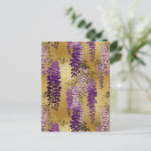 Carte Postale Chiyogami Purple Wisteria (Debout devant)