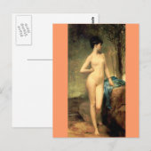 Carte Postale Chloe - Art Vintage - Peintures célèbres - Lefebvr (Devant / Derrière)