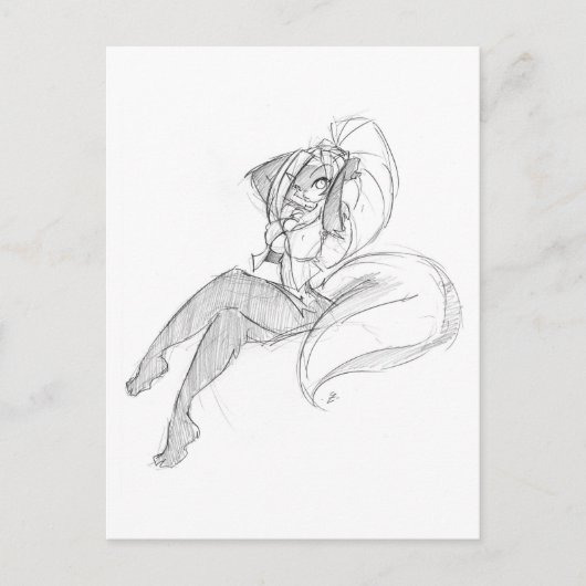 Carte Postale Chloe Bored 05 (Devant)