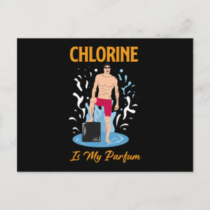 Carte Postale Chlorine Is My Partum - Swimmer Design