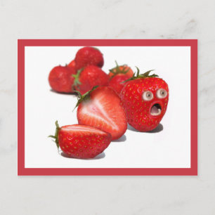 Carte Postale Choc de fraise