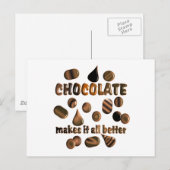 Carte Postale Chocolat (Devant / Derrière)
