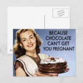 Carte Postale Chocolat (Devant / Derrière)