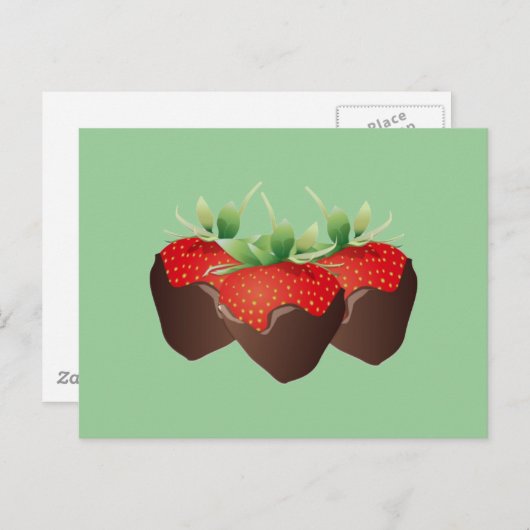 Carte Postale Chocolat (Devant / Derrière)