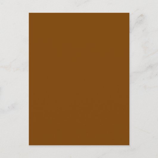Carte Postale Chocolat Brown couleur solide (Devant)