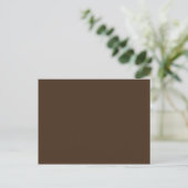 Carte Postale Chocolat Brown - Tronc Arbre foncé Couleur Brown s (Debout devant)