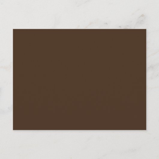 Carte Postale Chocolat Brown - Tronc Arbre foncé Couleur Brown s (Devant)