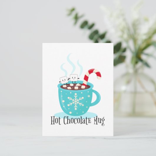 Carte Postale Chocolat chaud (Debout devant)