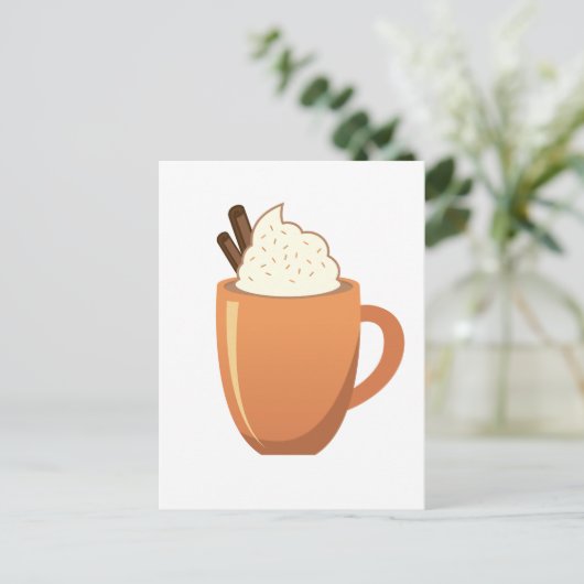 Carte Postale Chocolat chaud (Debout devant)