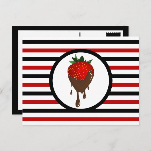 Carte postale CHOCOLAT CHOCOLAT CHIFFÉ (Devant / Derrière)