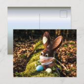 Carte Postale Chocolat Corona Lapin de Pâques (Devant / Derrière)