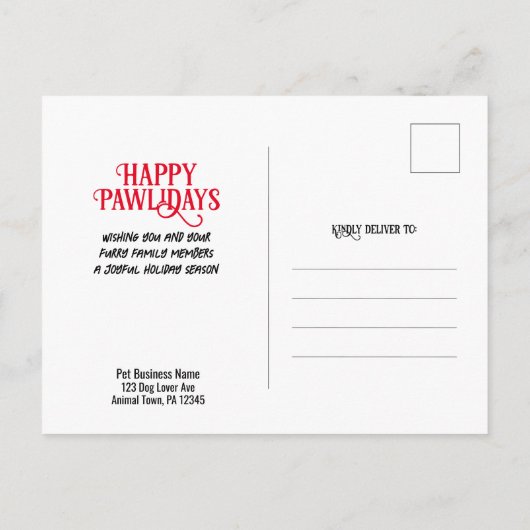 Carte Postale Chocolat Dachshund Holiday mignon Wiener Chien per (Dos)