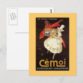 Carte Postale Chocolat Dauphin Filles françaises1924 (Devant / Derrière)