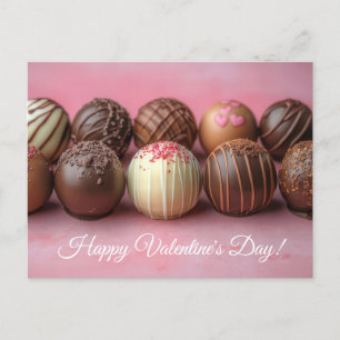 Carte Postale Chocolat doux Pralines Saint-Valentin