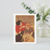 Carte Postale Chocolat et thé Co Mère et fille (Debout devant)