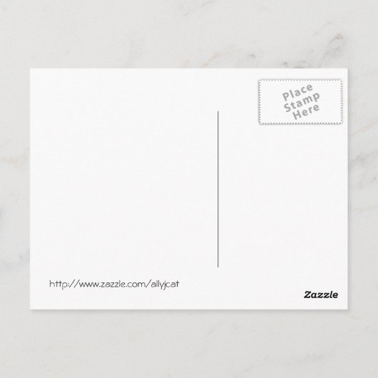 Carte postale chocolat et vanille Cupcake (Dos)