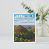 Carte Postale Chocolat Hills Bohol Philippines Travel (Debout devant)