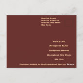 Carte Postale Chocolat Labrador Fourrure de chien Brown couleur (Dos)