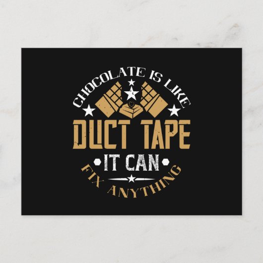 Carte Postale Chocolat - Le Chocolat Est Comme Une Bande Ducale (Devant)