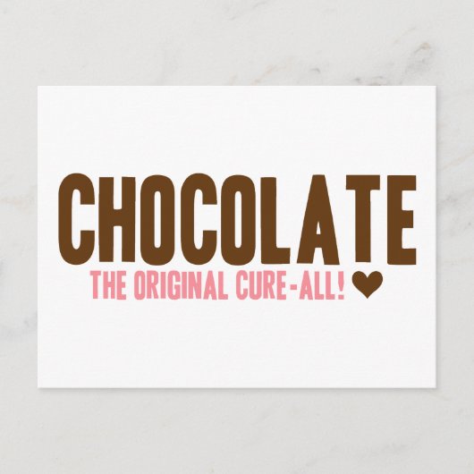 Carte Postale Chocolat - Le Cure-All original (Devant)