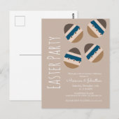 Carte Postale Chocolat OEufs de Pâques Partie de ton de la Terre (Devant / Derrière)