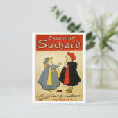 Carte Postale Chocolat Suchard 2 Annonce Vintage (Debout devant)