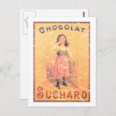 Carte Postale Chocolat Suchard en détresse (Devant / Derrière)