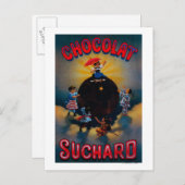 Carte Postale Chocolat Suchard Poster Vintage Europe (Devant / Derrière)
