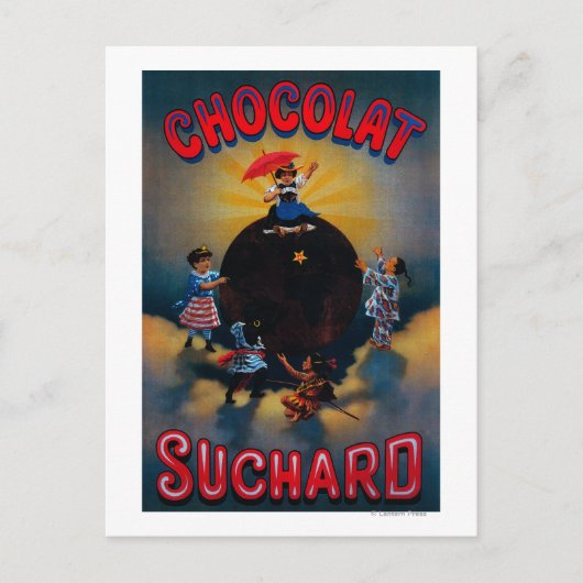 Carte Postale Chocolat Suchard Poster Vintage Europe (Devant)
