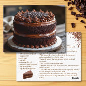 Carte Postale Chocolate Cake Recipe