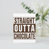 Carte Postale Chocolate Straight Outta Brown (Debout devant)