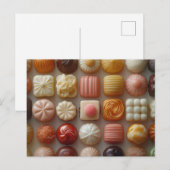 Carte Postale Chocolats de chocolat de la Saint-Valentin (Devant / Derrière)