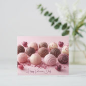 Carte Postale Chocolats de chocolat Saint-Valentin (Debout devant)