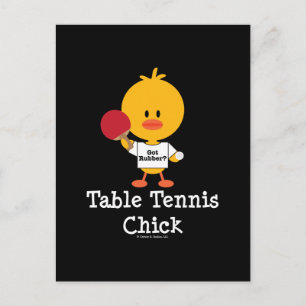 Carte postale Chocs de tennis de table