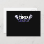 Carte Postale Choir Geek Chorus Choral Music Conducteur Cadeau (Devant / Derrière)