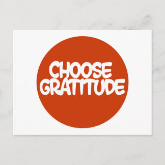Carte Postale Choisir Gratitude