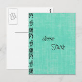 Carte Postale Choisir l'inspiration de la foi (Devant / Derrière)