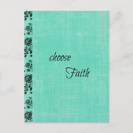 Carte Postale Choisir l'inspiration de la foi (Devant)