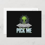 Carte Postale Choisir moi Alien enlèvement Aliens OVNI Extraterr (Devant / Derrière)