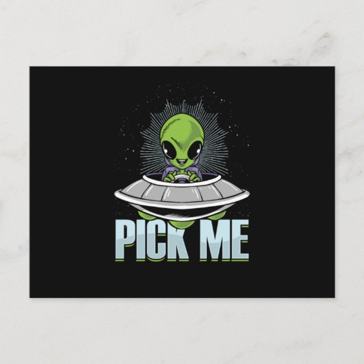 Carte Postale Choisir moi Alien enlèvement Aliens OVNI Extraterr (Devant)