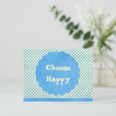 Carte Postale Choisir une confirmation heureuse (Debout devant)