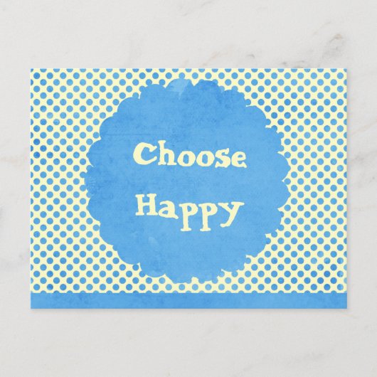 Carte Postale Choisir une confirmation heureuse (Devant)