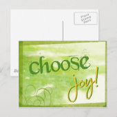 Carte Postale Choisissez Joy (Devant / Derrière)
