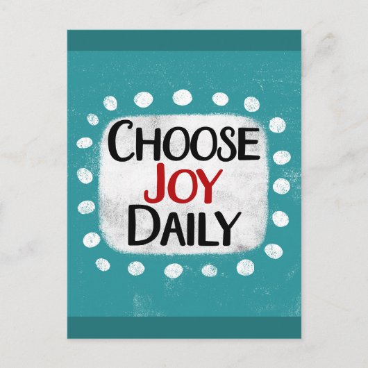 Carte Postale Choisissez Joy Daily Postcard (Devant)