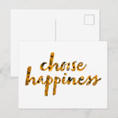 Carte Postale Choisissez le bonheur #8 (Devant / Derrière)