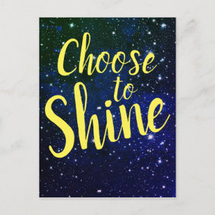 Carte Postale Choisissez Shine Stars Cosmos