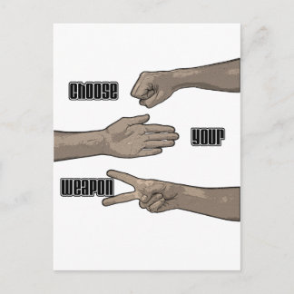 Carte Postale choisissez votre arme