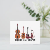 Carte Postale Choisissez votre arme (Debout devant)